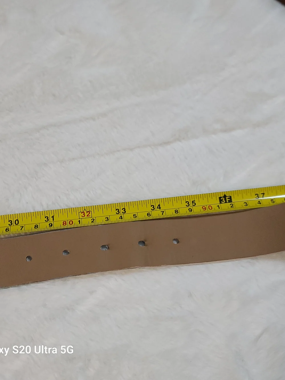 Custom D.W. SCRIBNER Brown Leather Kids Belt with USA Stamp